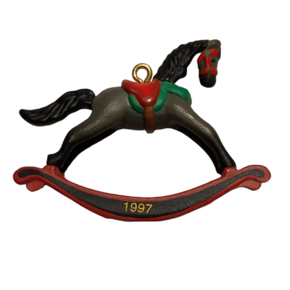 Vintage 1997 Merry Miniatures Mini Rocking Horse EUC
